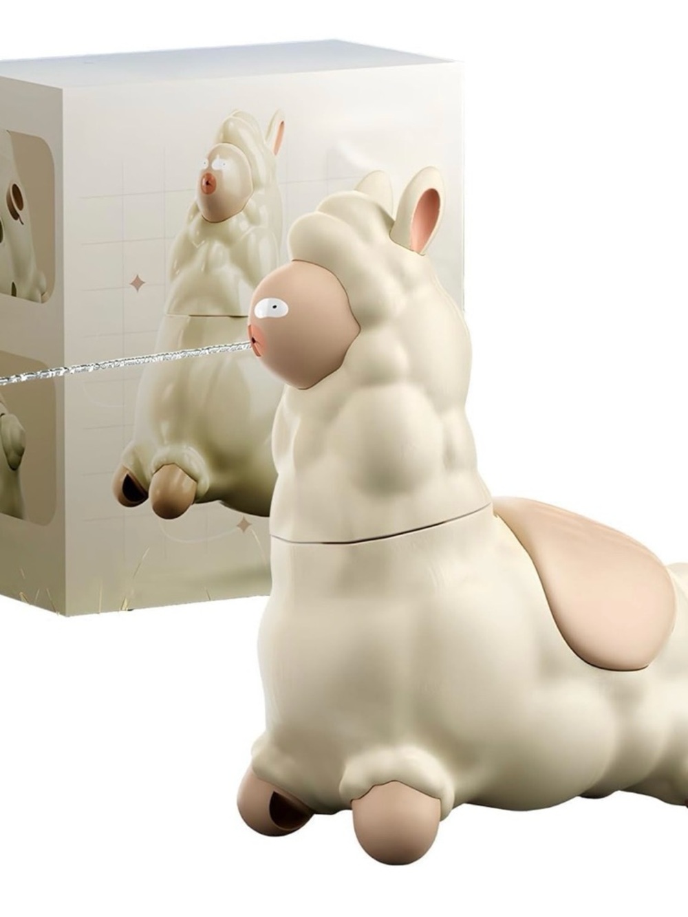 Cream Llama Water Toy for Kids – Cute Spouting Water Play Alpaca Squirt Gun